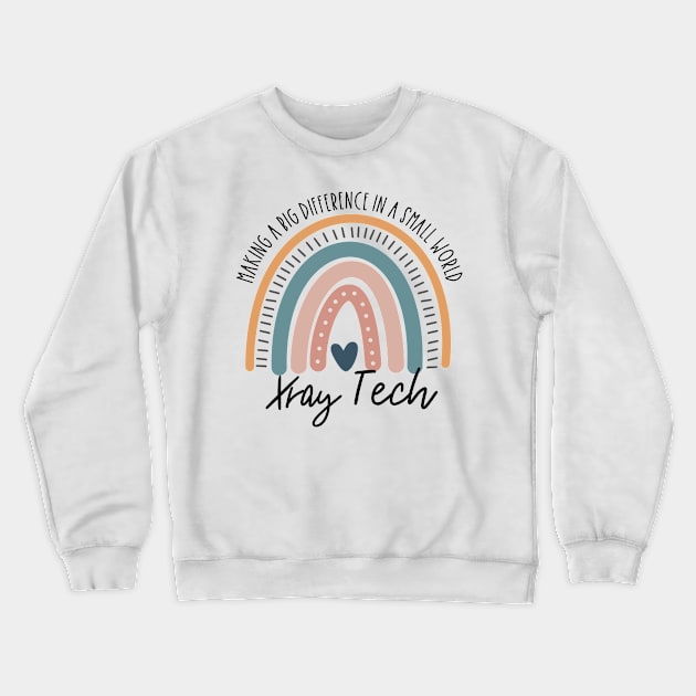 Xray Tech Boho Rainbow Crewneck Sweatshirt by IndigoPine